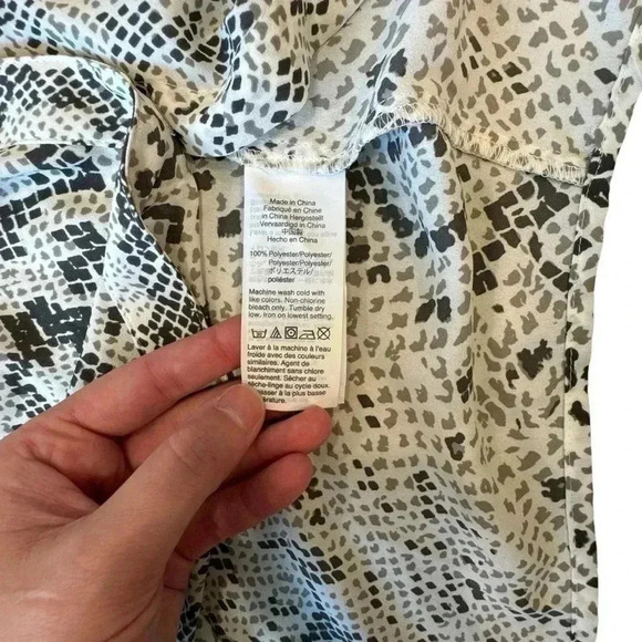 J. Crew Snakeskin Button-Up Top - Picture 7 of 10